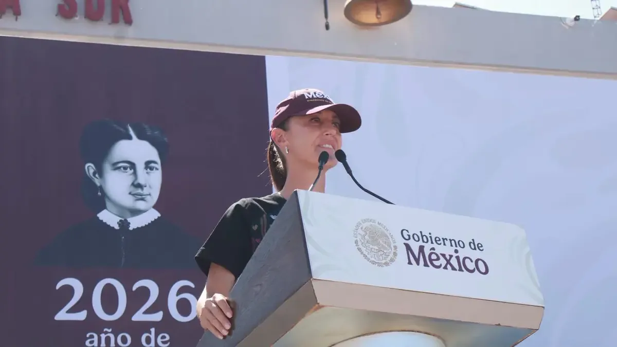 La presidenta presentó nuevos proyectos y atendió demandas de manifestantes durante su visita a Baja California Sur.