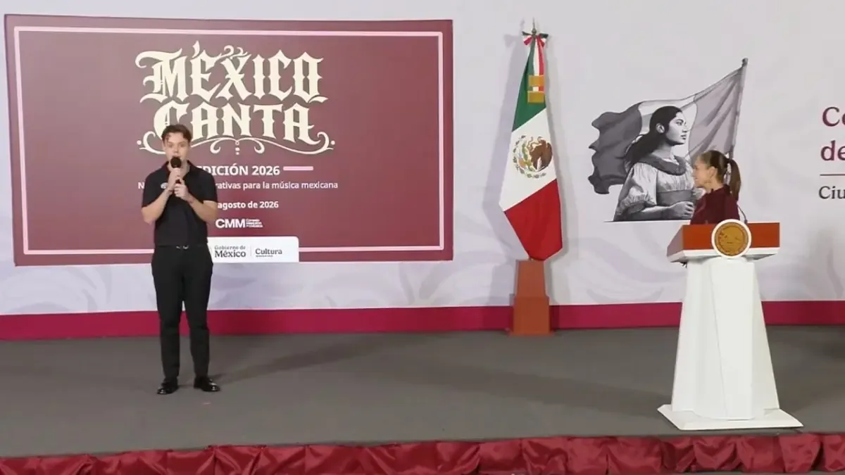 La presidenta Sheinbaum destaca el talento de los jóvenes en el concurso México Canta, con semifinales en EE. UU. y en México.