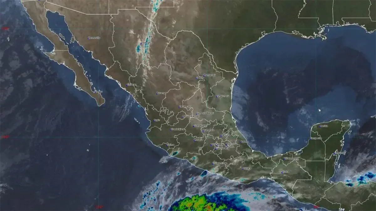 Se esperan lluvias fuertes en Sinaloa, con acumulados de hasta 50 mm, lo que podría provocar inundaciones.
