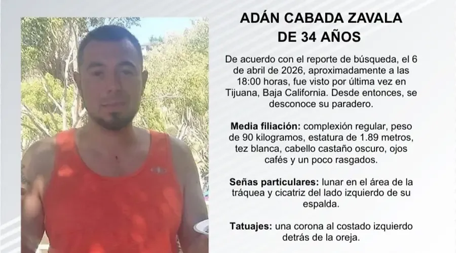 La Fiscalía General del Estado pide apoyo tras la desaparición de un hombre de 34 años.