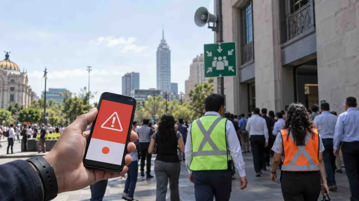 El ejercicio de simulacro se realiza en homenaje a los sismos de 1985 y 2017, y se emitirá alerta por celulares.
