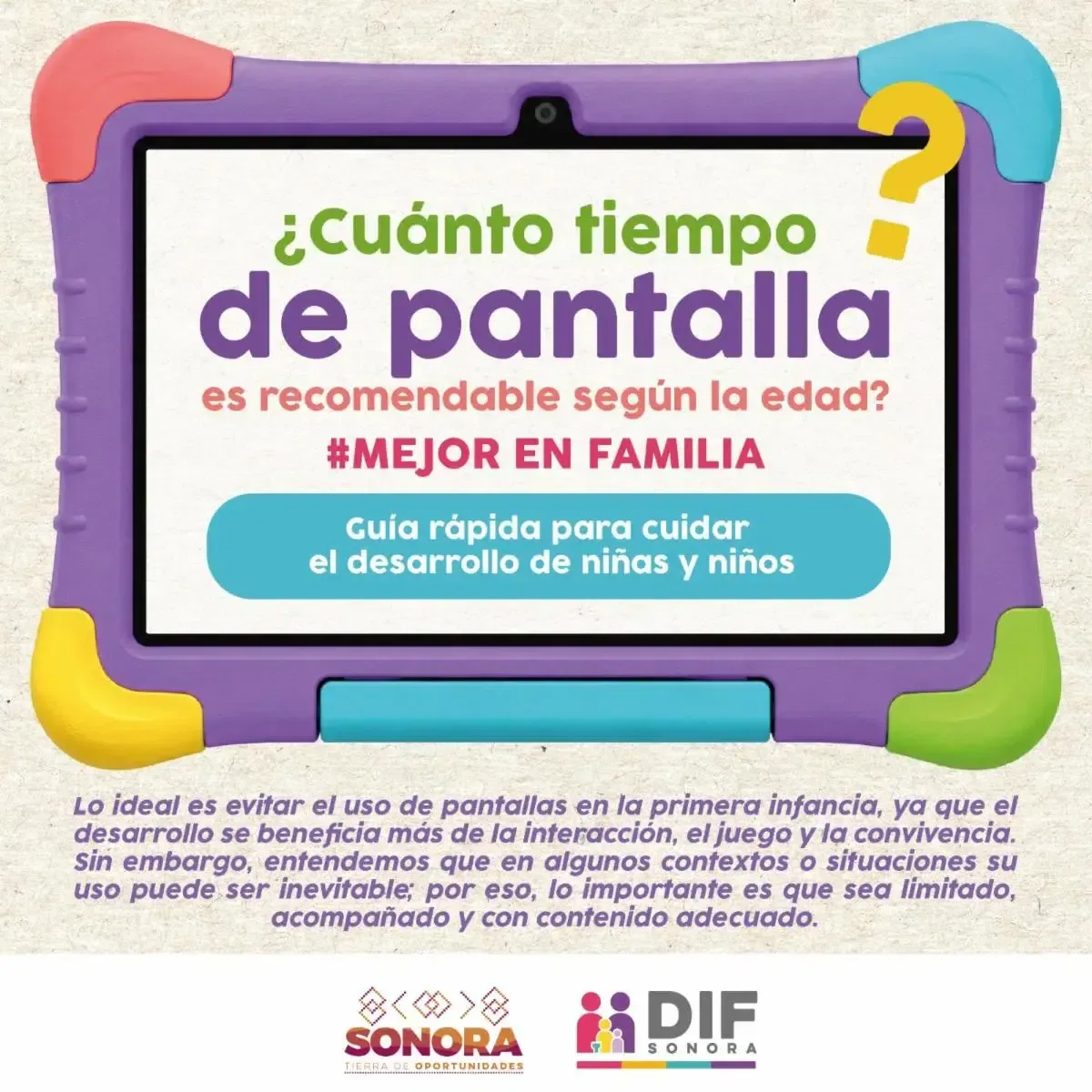 El Gobierno de Sonora promueve hábitos digitales saludables en familias.