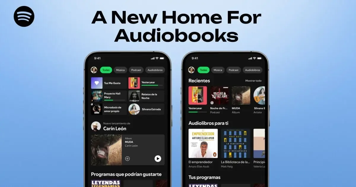 Los usuarios de Spotify Premium en México cuentan con horas gratuitas mensuales para escuchar audiolibros.