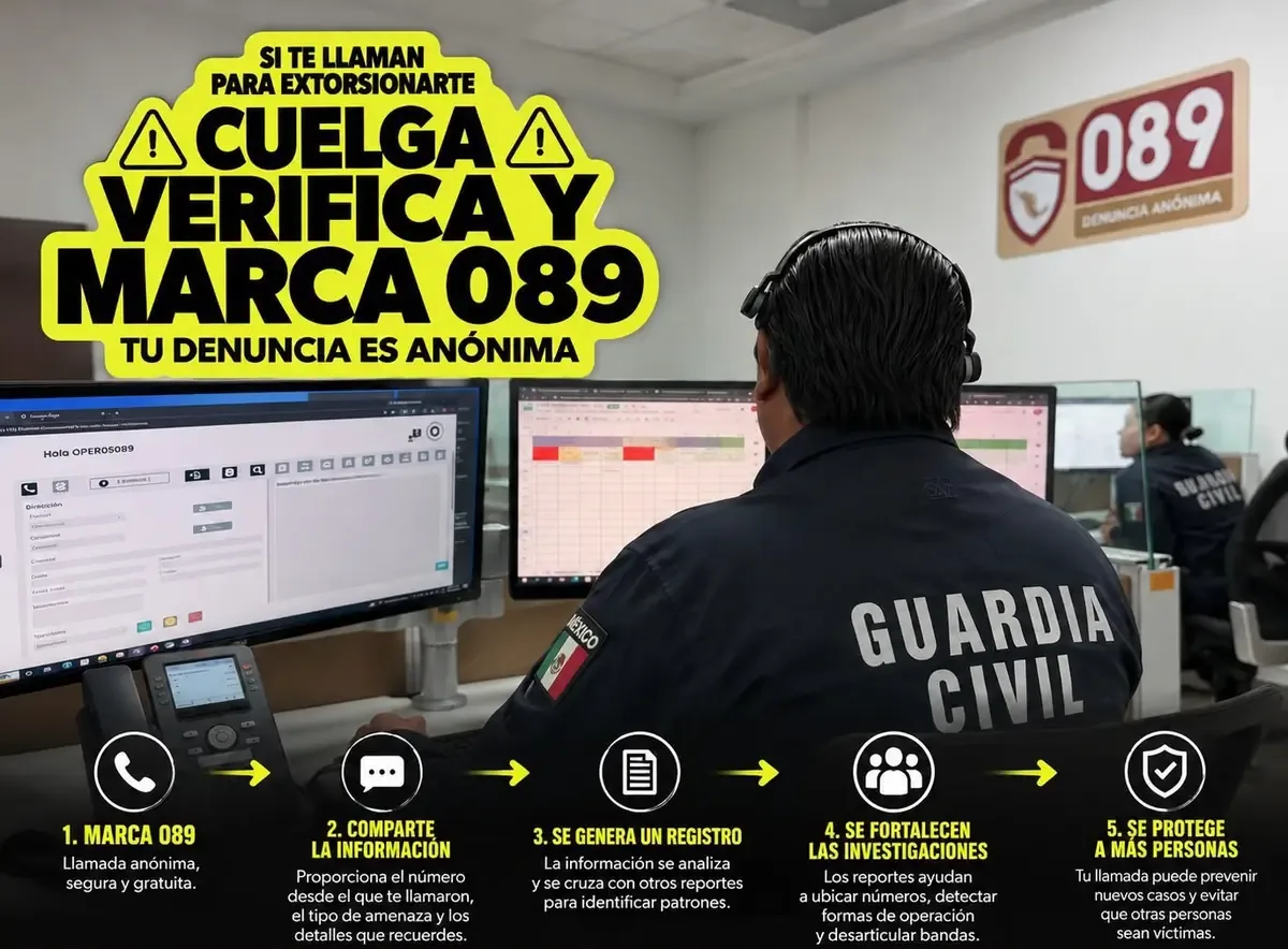 La SSP refuerza la importancia de reportar extorsiones para proteger a la ciudadanía y evitar fraudes.