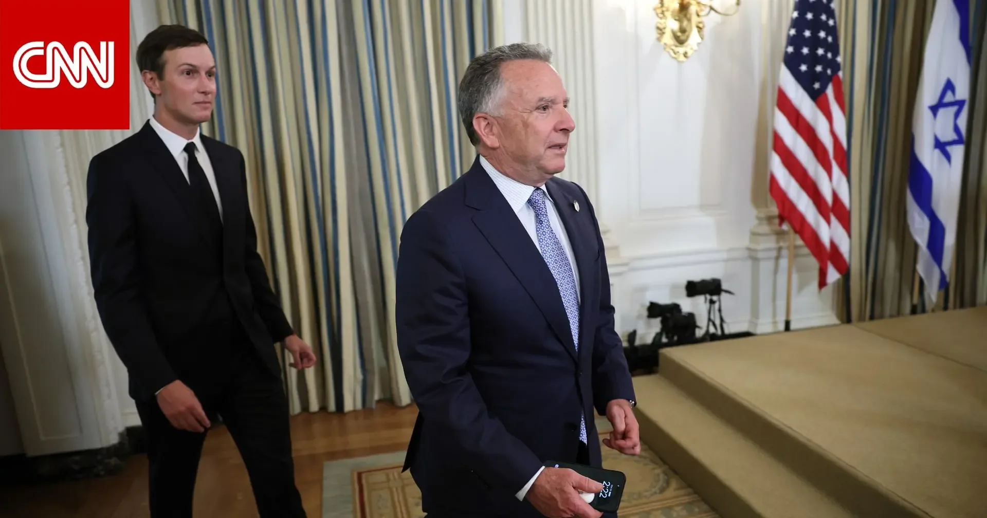 Steve Wietikoff y Benjamin Netanyahu durante la reunión en Israel.