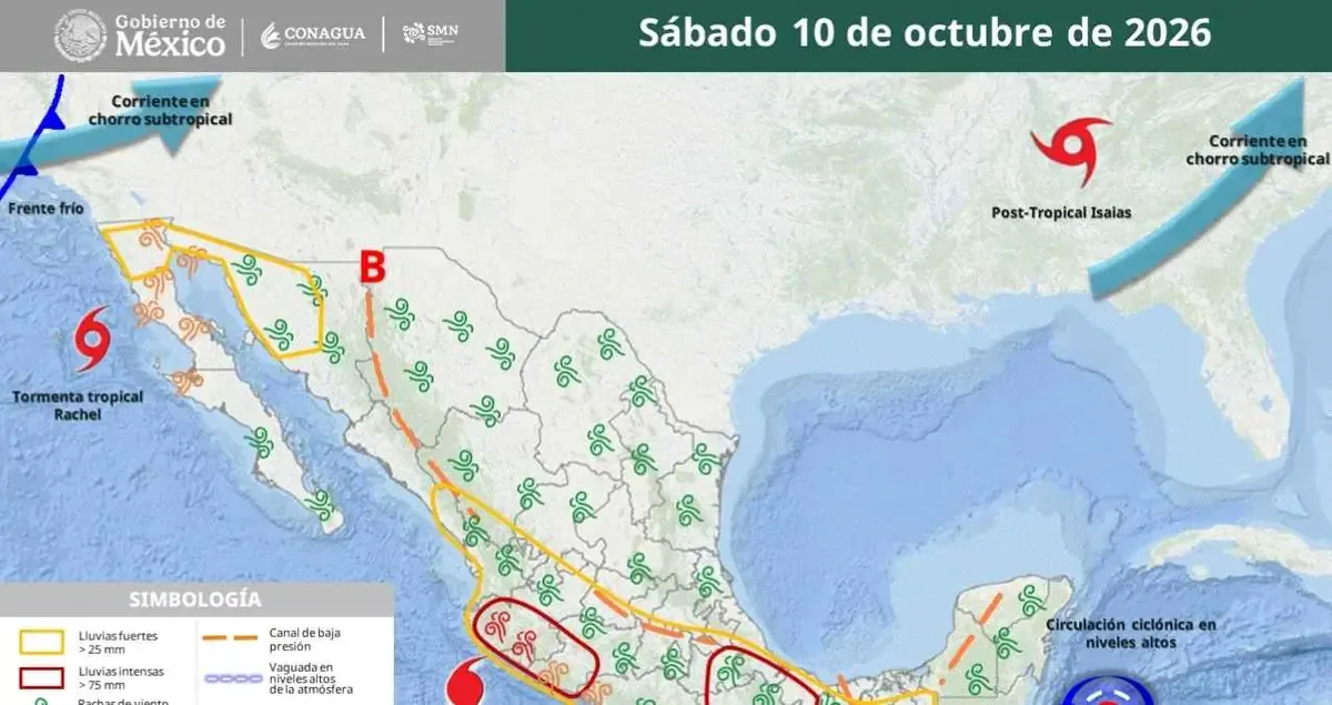 La entidad presentará temperaturas intensas y probabilidad de lluvias y vientos moderados.