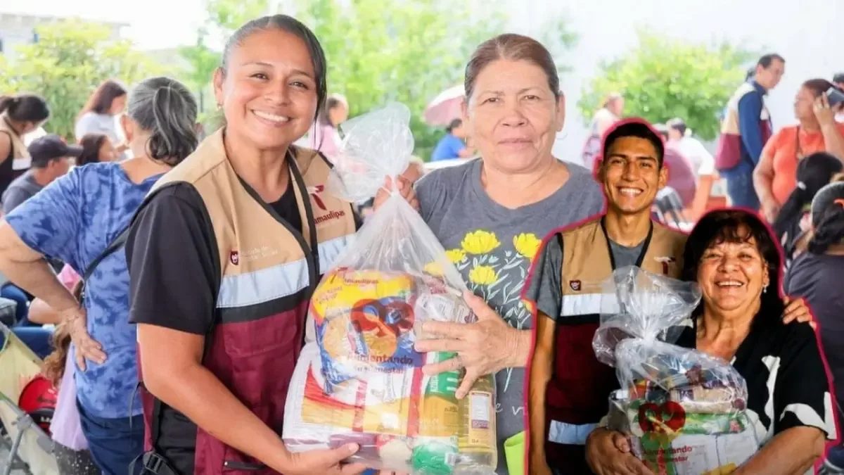 Miles de familias en Tamaulipas podrán acceder a despensas a través del programa Alimentando tu Bienestar.