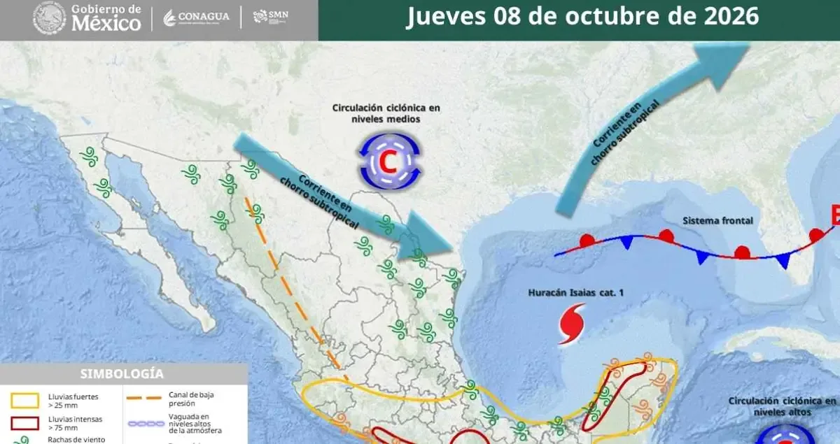 Las autoridades recomiendan precaución ante condiciones climáticas adversas en Tamaulipas.
