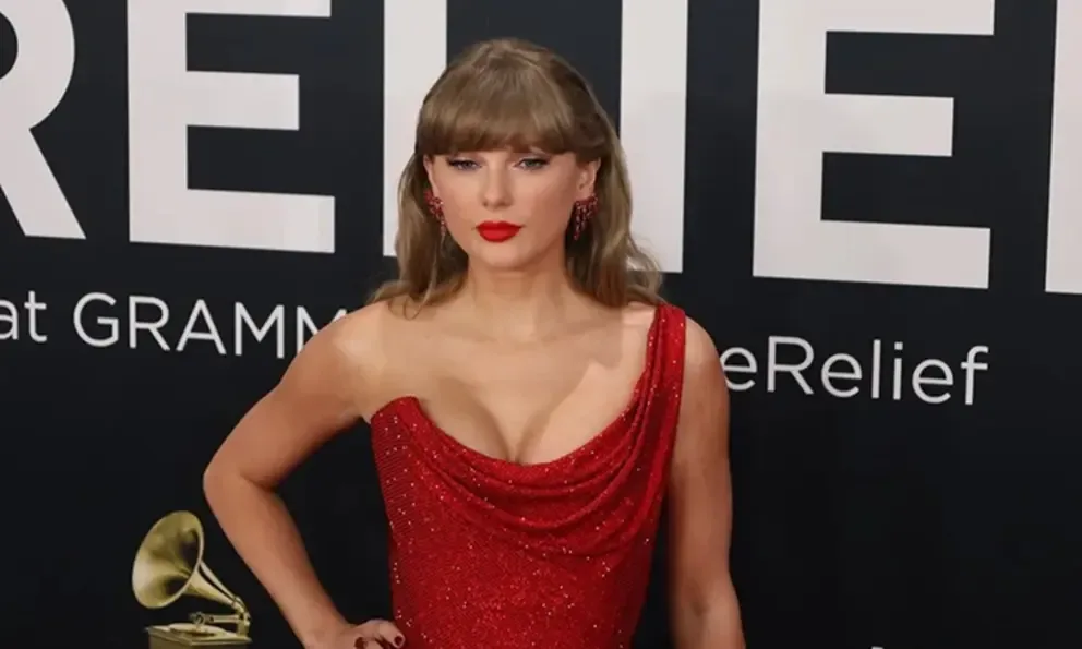 Taylor Swift durante la entrega de premios Grammy en ediciones anteriores.