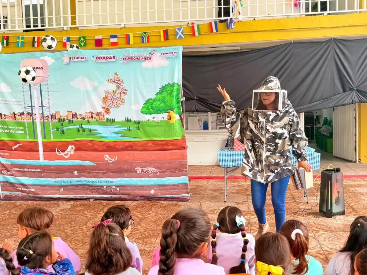 La capacitación busca fomentar hábitos responsables en el uso del agua desde temprana edad.