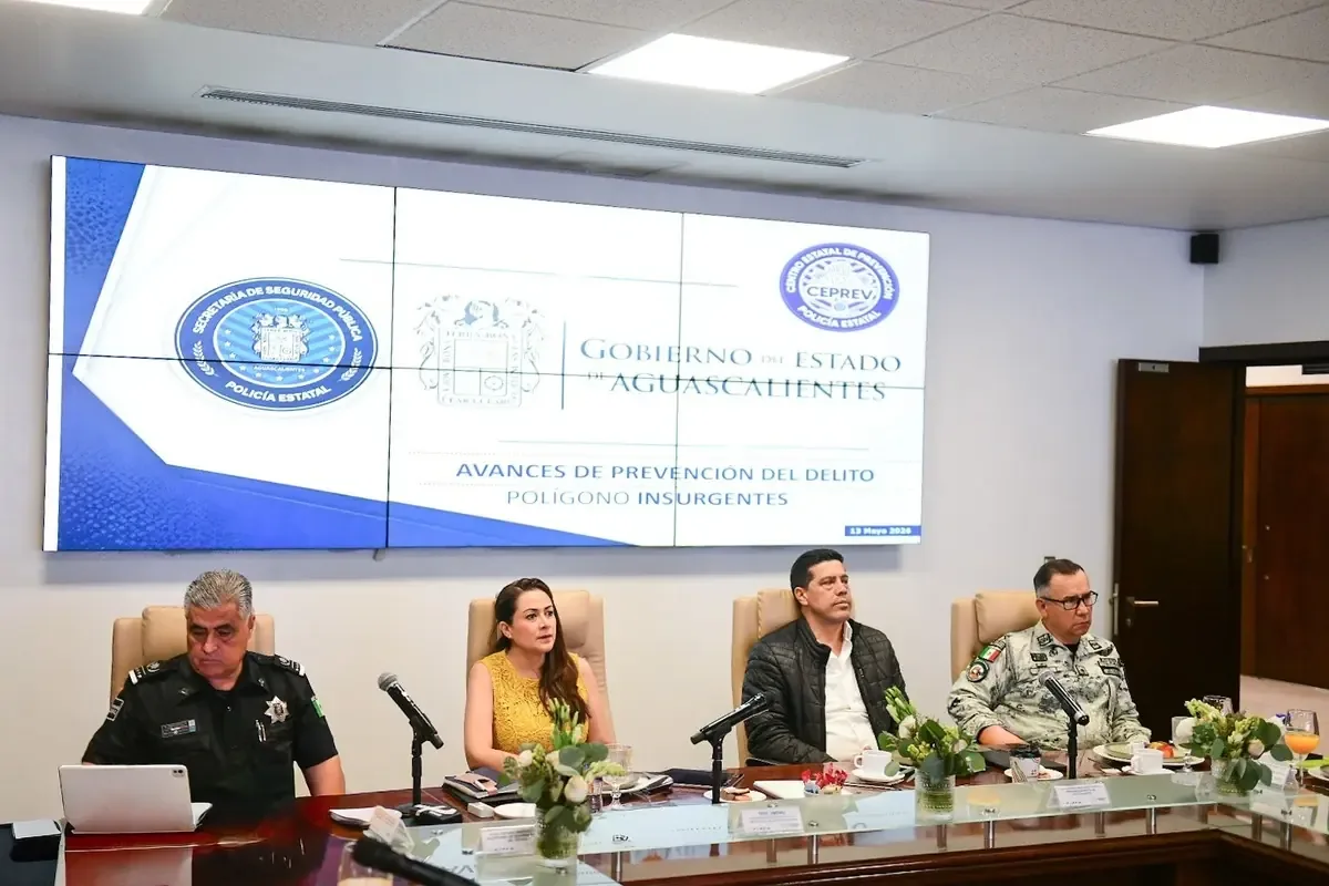 La gobernadora reafirma la cooperación entre cuerpos de seguridad para mantener la paz en el estado.