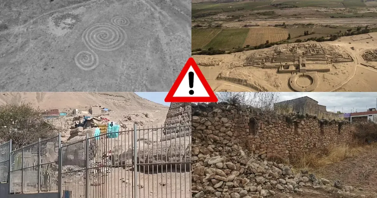 El avance de mafias del tráfico amenaza el patrimonio cultural del país, incluyendo Caral y el geoglifo Triple Espiral.