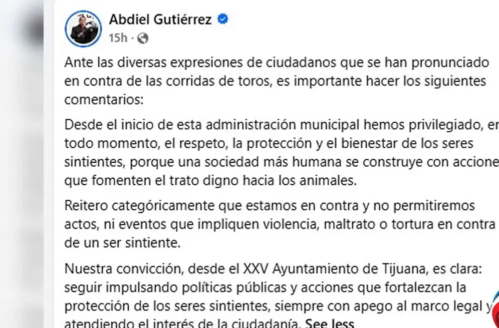 El alcalde Abdiel Gutiérrez reitera el compromiso del gobierno local con el bienestar animal ante la polémica del evento.