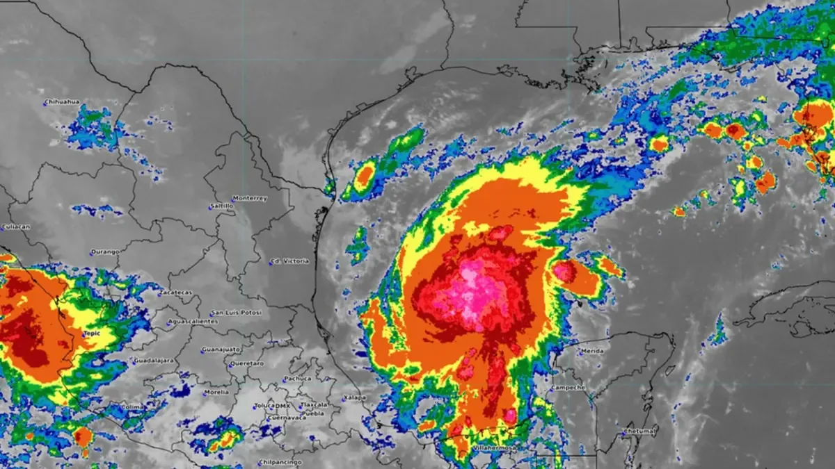 La tormenta Isaias presenta riesgo de vientos y lluvias para la costa de Tamaulipas.