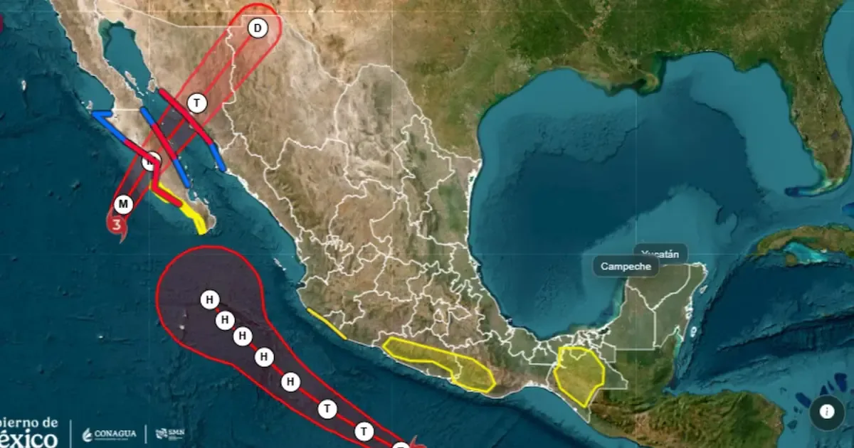 La tormenta tropical Rachel afectará el occidente de México con lluvias intensas este 29 de septiembre.