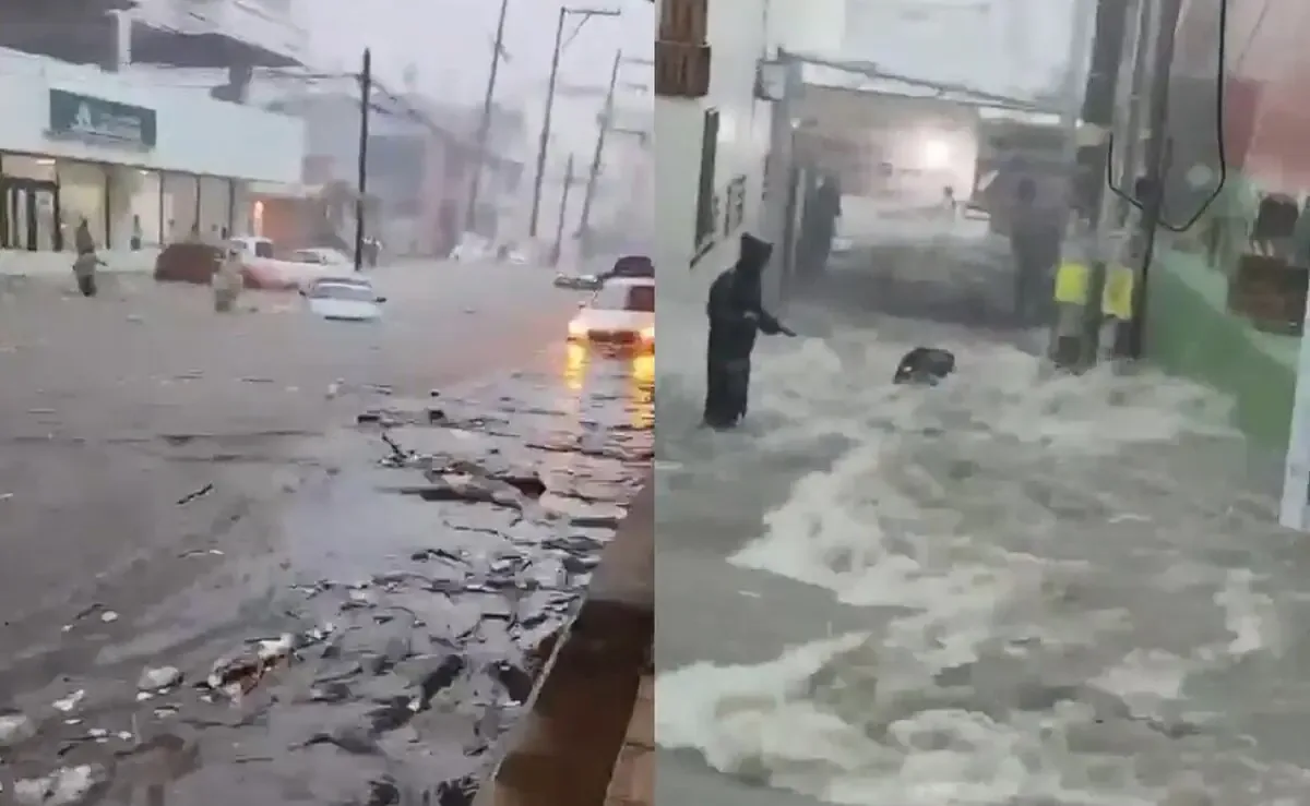 La tormenta tropical Simón genera intensas lluvias en Guerrero y causa caos en Acapulco, afectando el transporte y la energía.