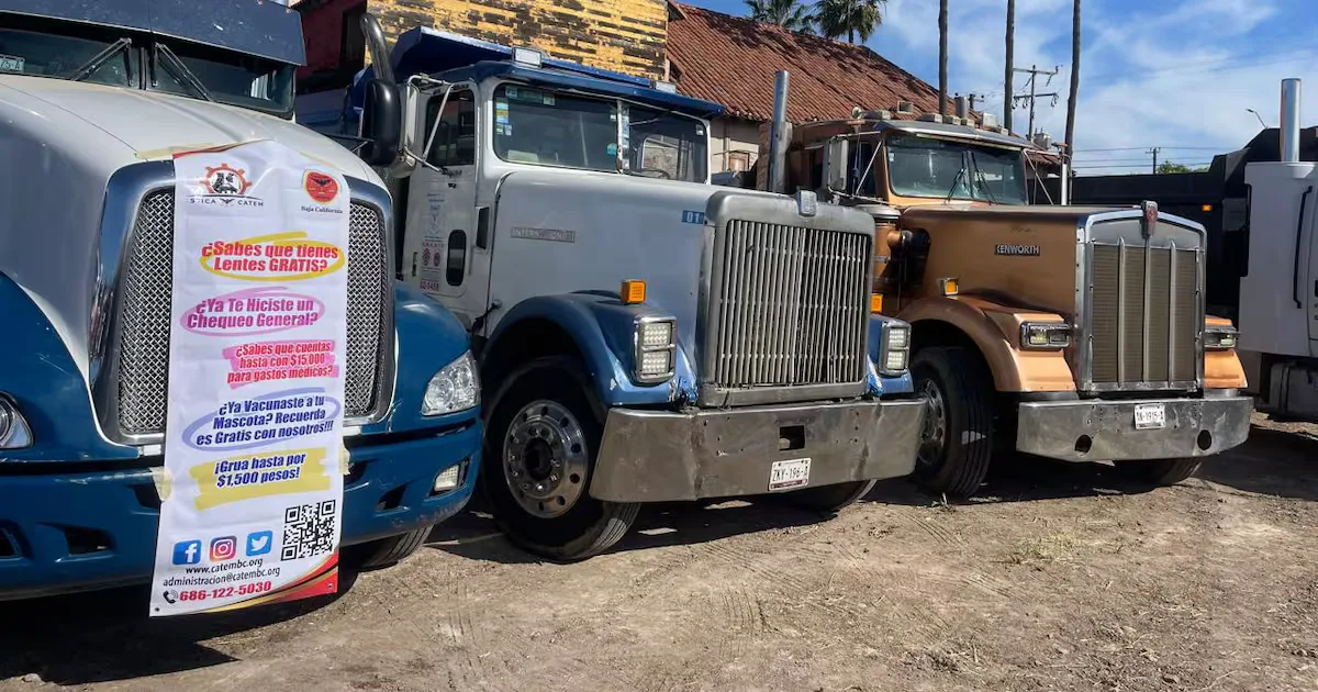 Transportistas de Rosarito se organizan para defender sus derechos laborales bajo Catem.