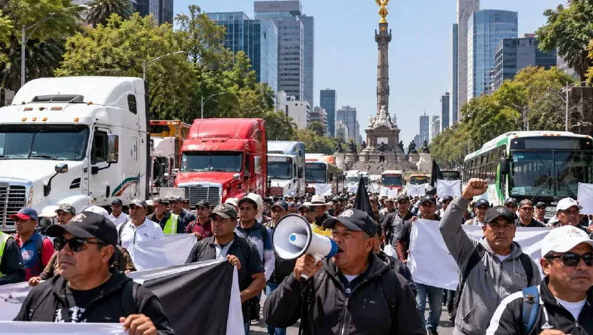La movilización busca respuestas a la inseguridad y la infraestructura vial deteriorada, afectando múltiples carreteras.