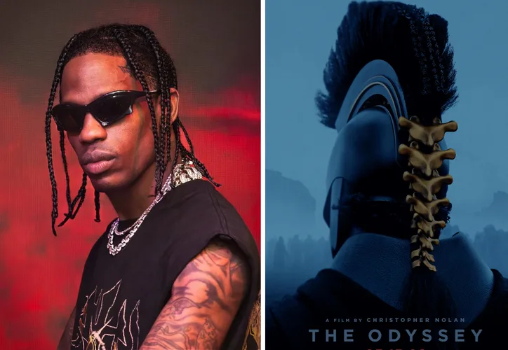 Travis Scott en el nuevo tráiler de 'La Odisea' de Christopher Nolan.