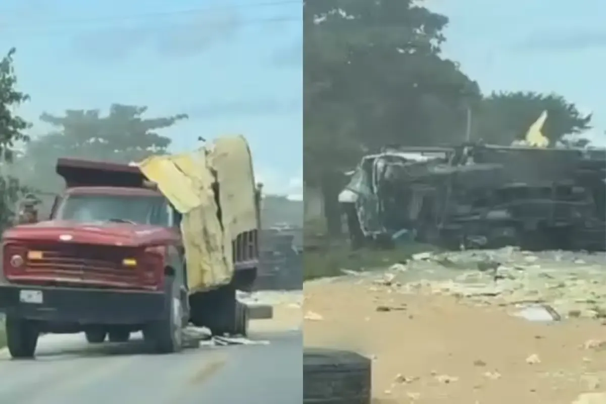 La volcadura de un camión en Cancún genera tráfico en la vía hacia Mérida, afectando a conductores de la zona.