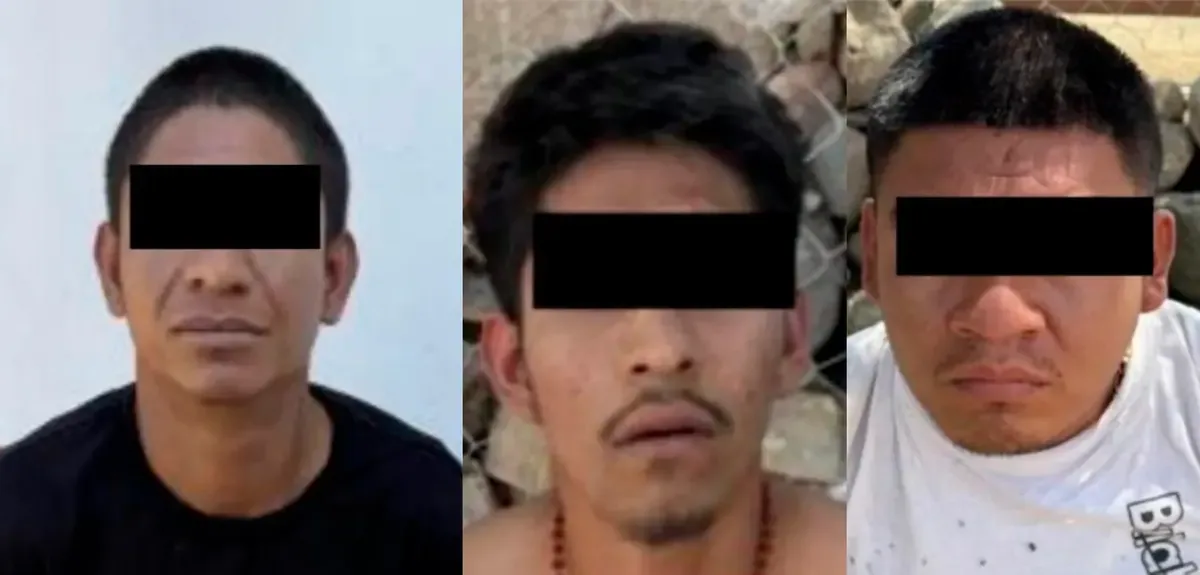 Tres sujetos vinculados a una organización delictiva fueron arrestados tras un operativo en Tlacolula de Matamoros.