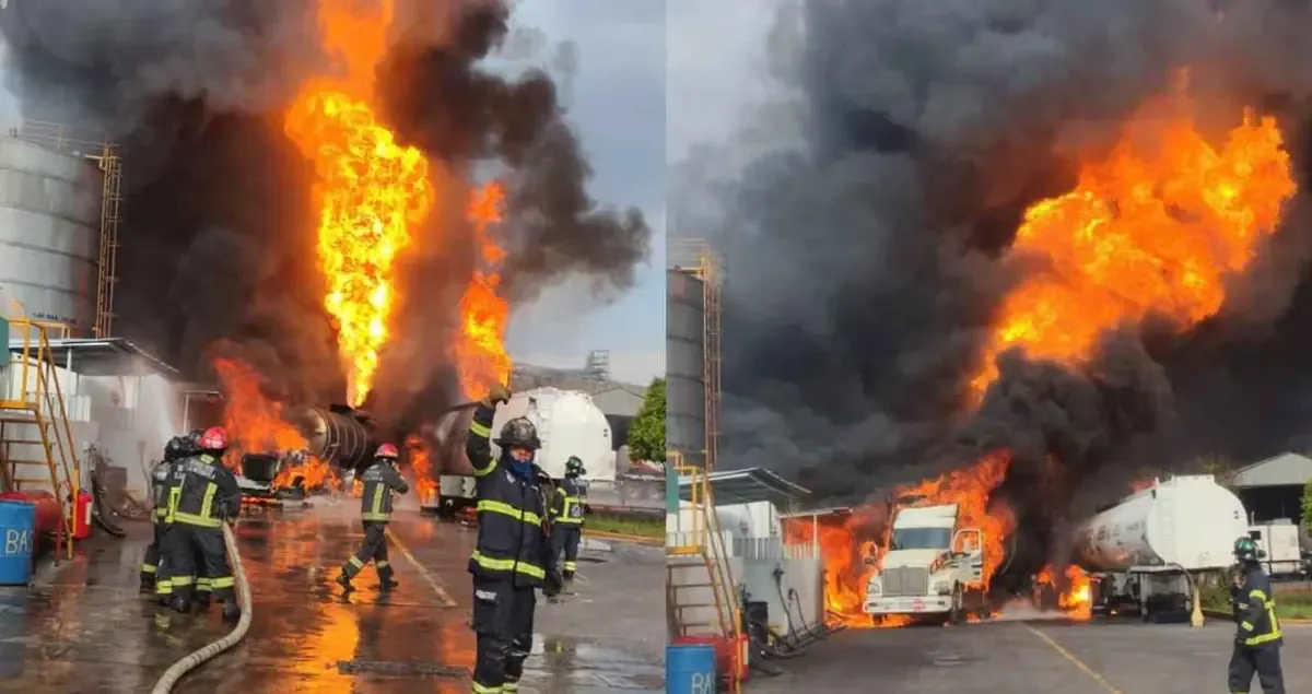 Un fuerte incendio en un área industrial movilizó a servicios de emergencia en Tlalnepantla, donde se atendieron a los afectados.