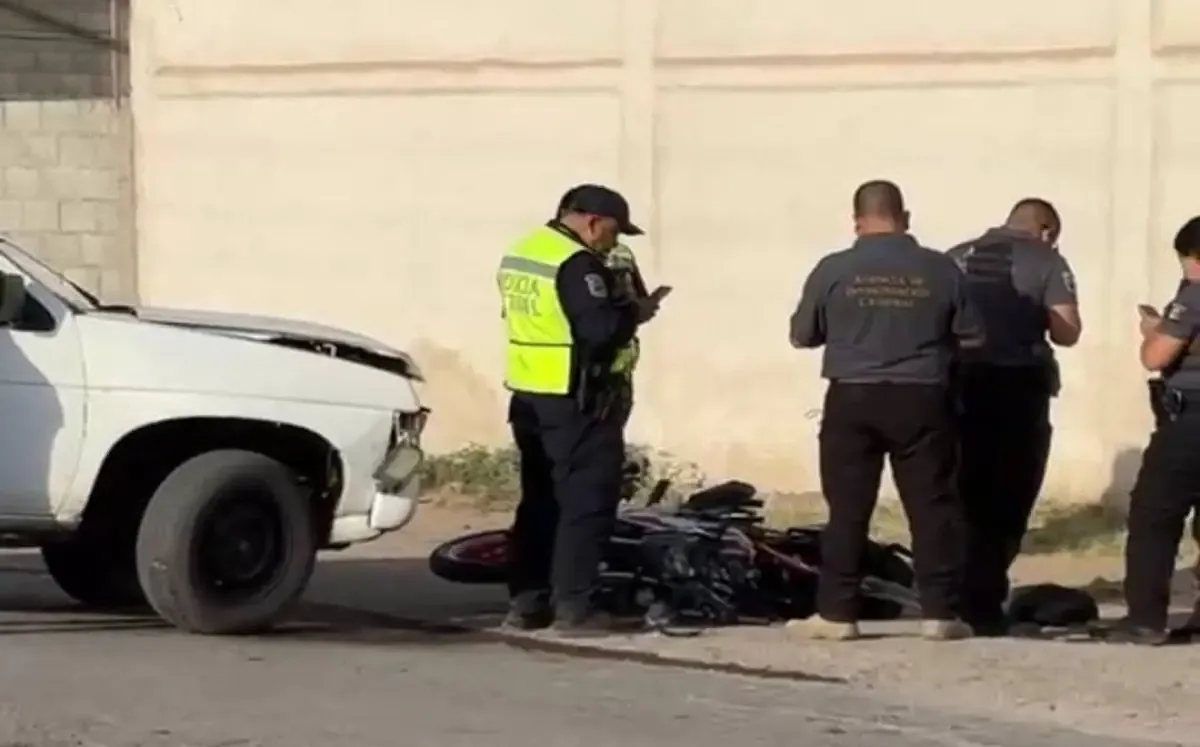 Una joven madre perdió la vida tras colisión de motocicleta con camioneta en Francisco I. Madero.