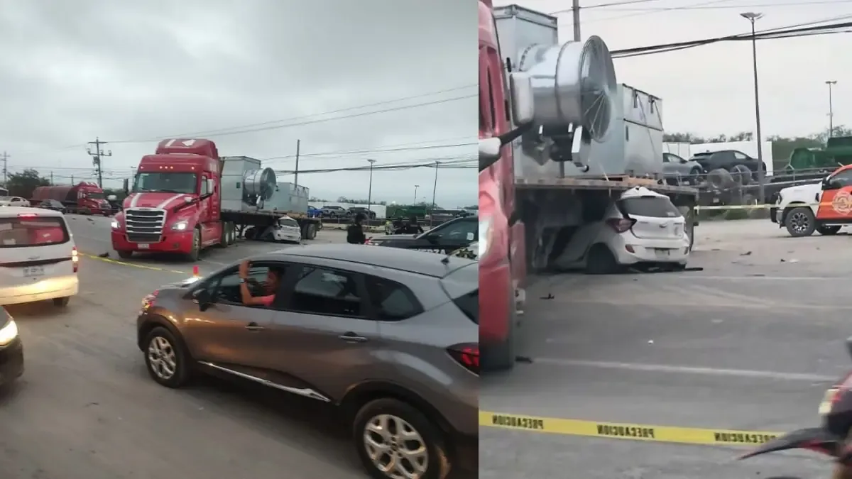 Un hombre perdió la vida al chocar contra un tráiler en una peligrosa maniobra.