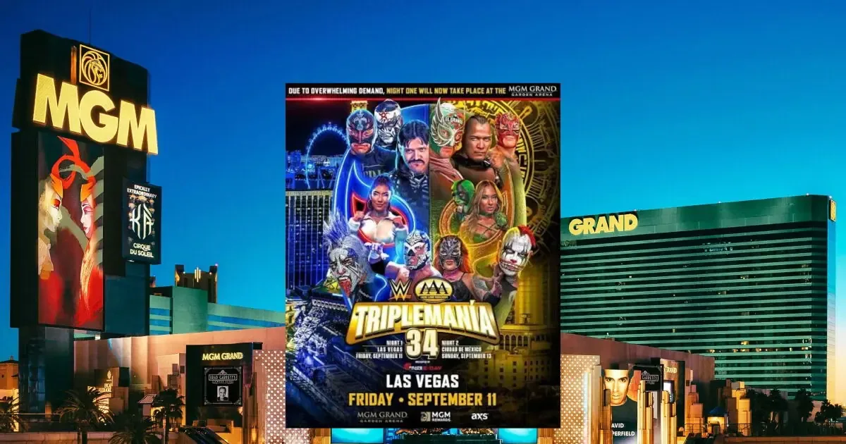 La Triplemanía 34 cambia su sede al MGM Grand, ofreciendo un mayor espacio para los aficionados.