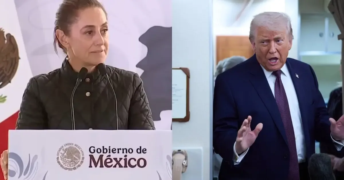 "Trump anunció que Sheinbaum detuvo los envíos de petróleo a Cuba."