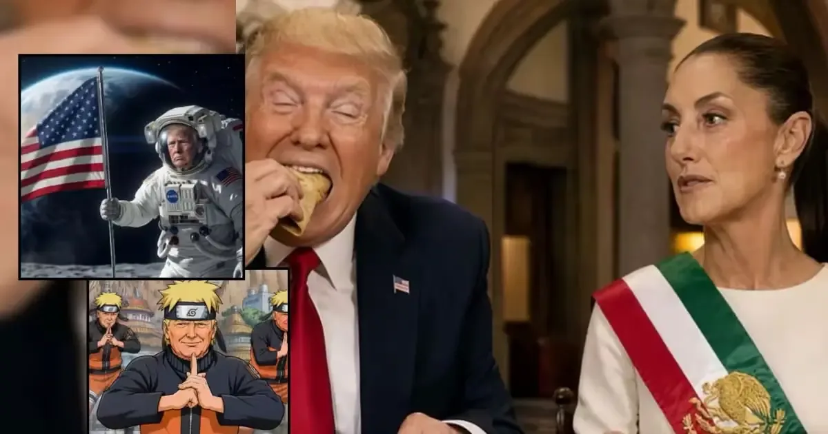 El uso político de la inteligencia artificial genera debate tras la publicación de un video de Trump junto a la presidenta mexicana.
