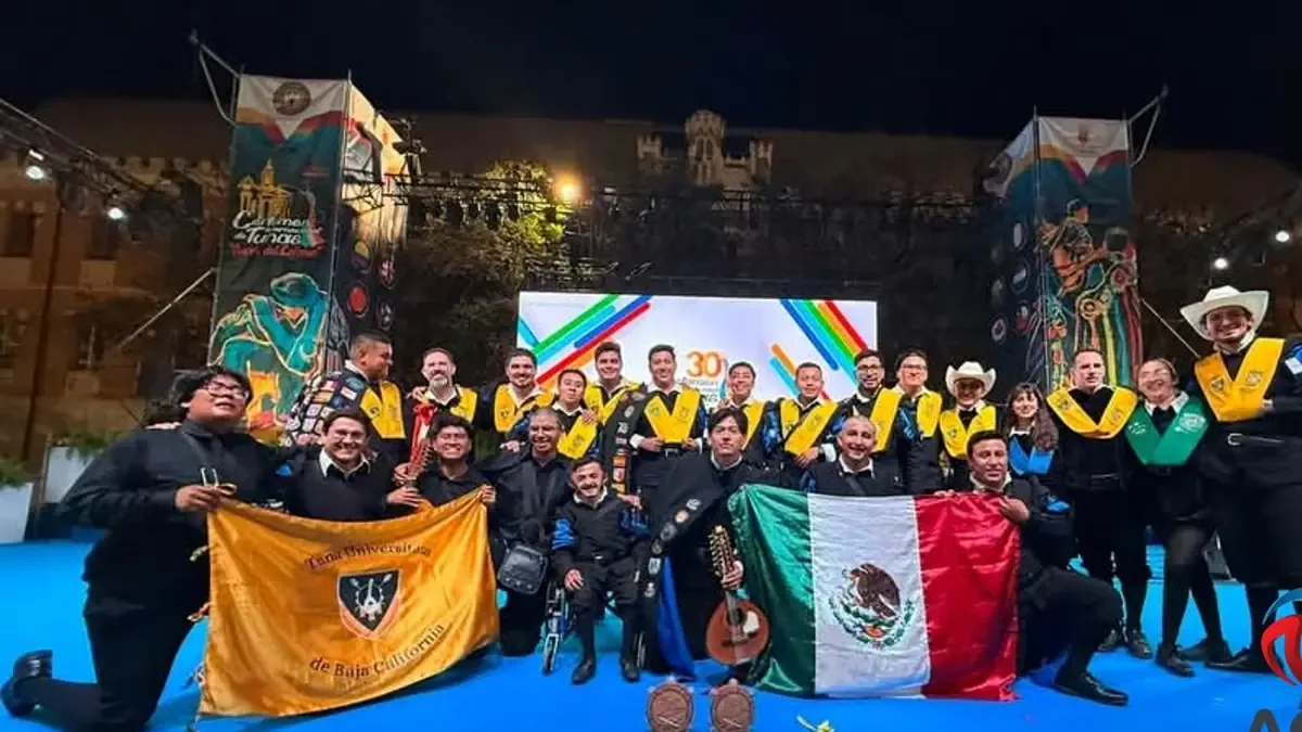 La Tuna Universitaria de Baja California se destaca al ganar en un evento prestigioso junto a otras agrupaciones internacionales.