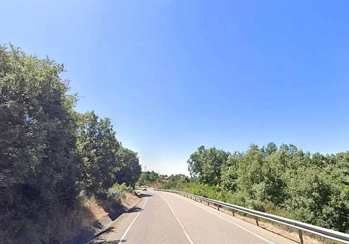 Un accidente de tráfico en la carretera LE-451 dejó a un anciano herido y movilizó a servicios de emergencia.