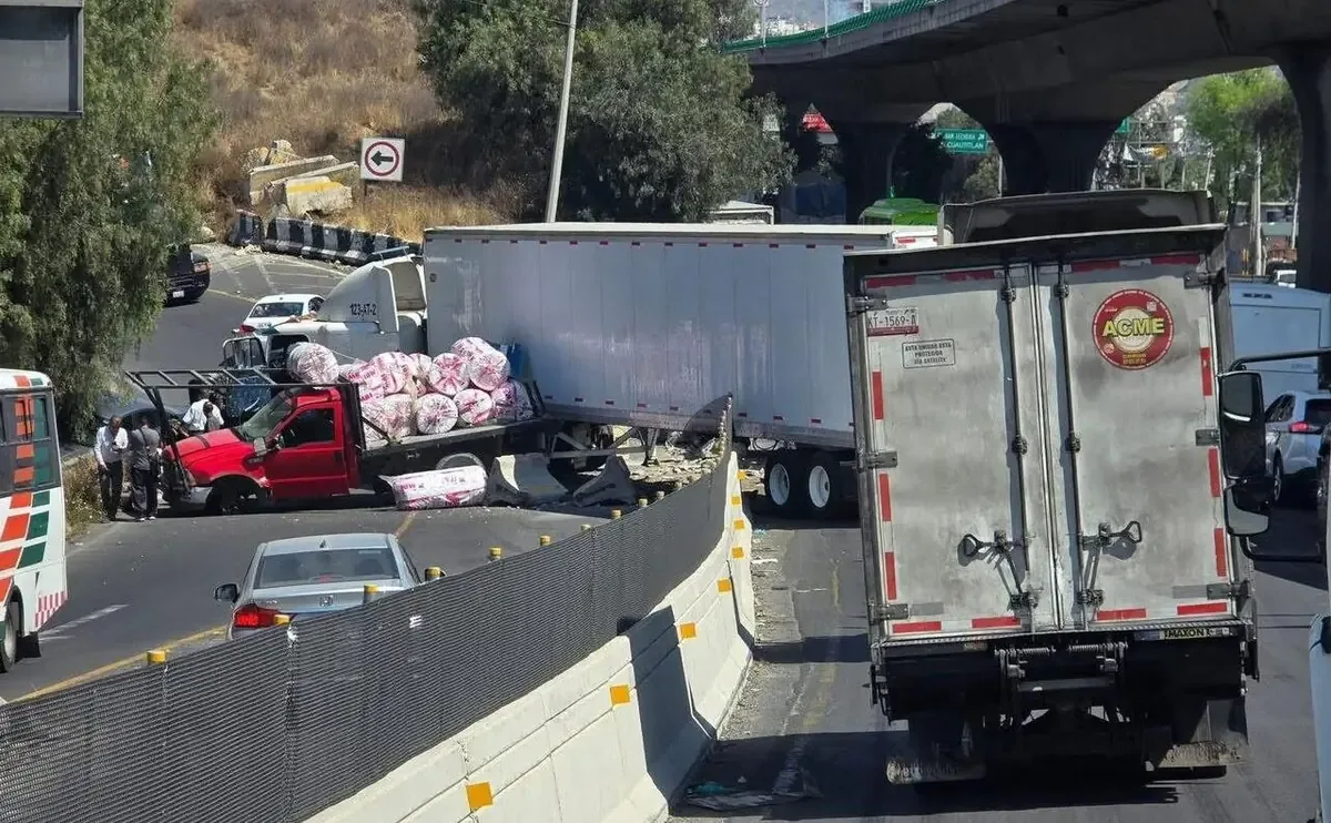 Un choque afecta la circulación hacia Tepotzotlán y provoca tráfico en la zona.