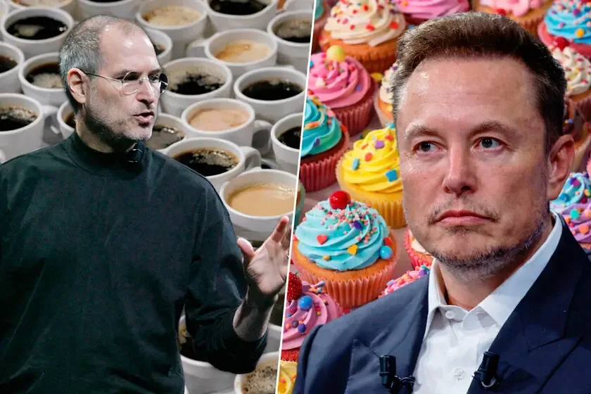 Un curioso encargo de Starbucks por parte de Jobs y una aventura con pasteles de Tesla destacan la impronta de estas empresas.