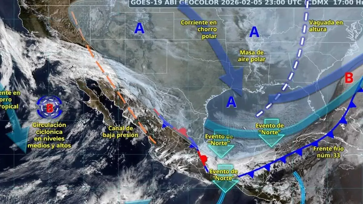 Un frente frío se aleja del país, pero se prevén lluvias y heladas en varias regiones.