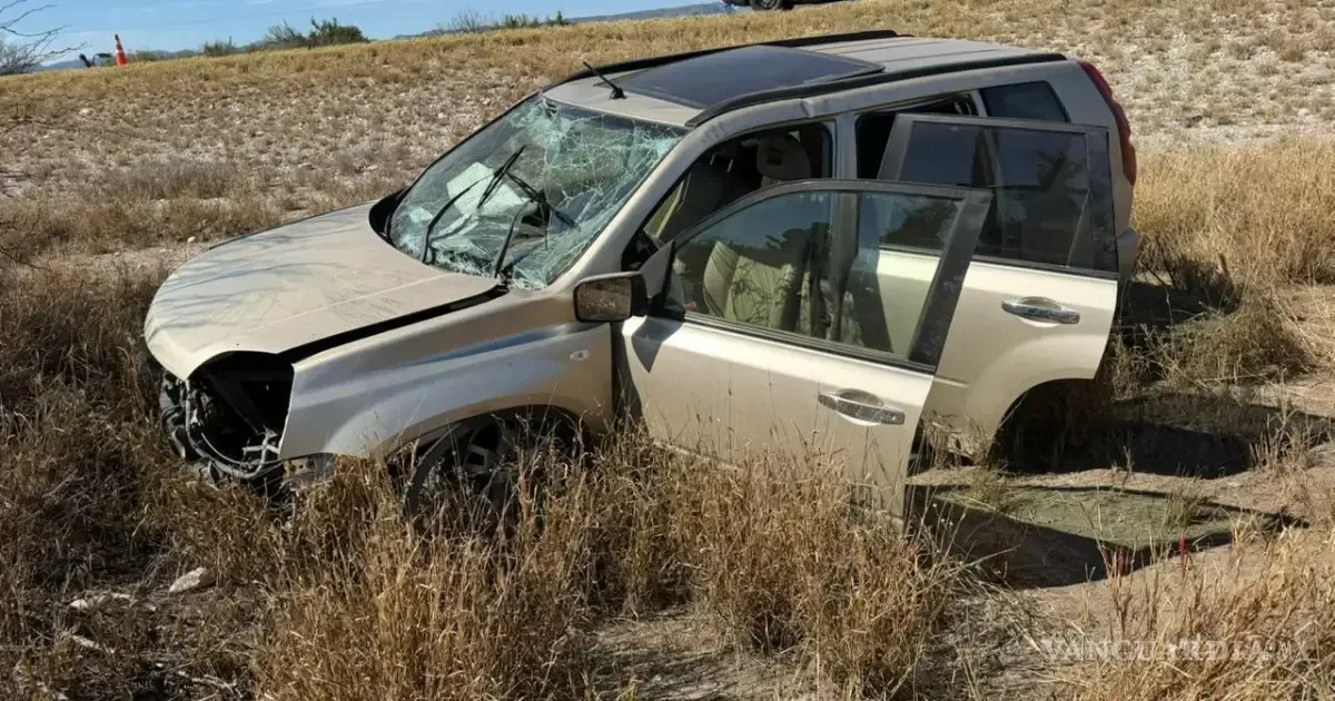 Un hombre de 69 años fue trasladado al IMSS de Monclova tras el accidente.
