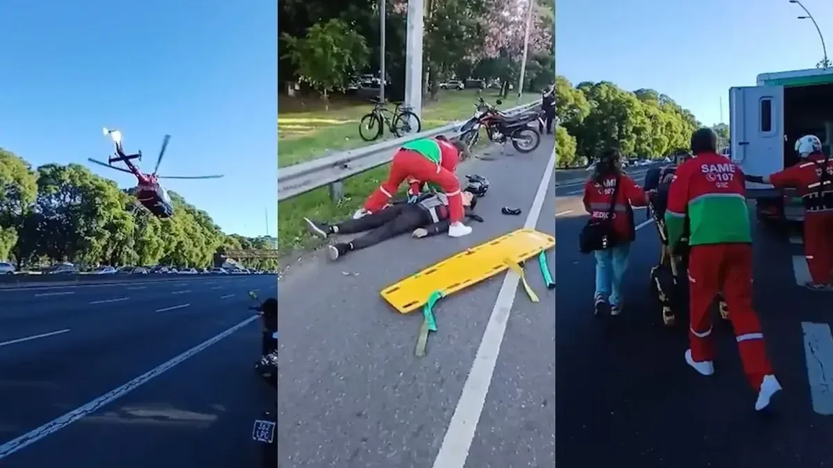 Un joven de 29 años fue asistido tras un accidente vial provocado por un camión sin frenos.