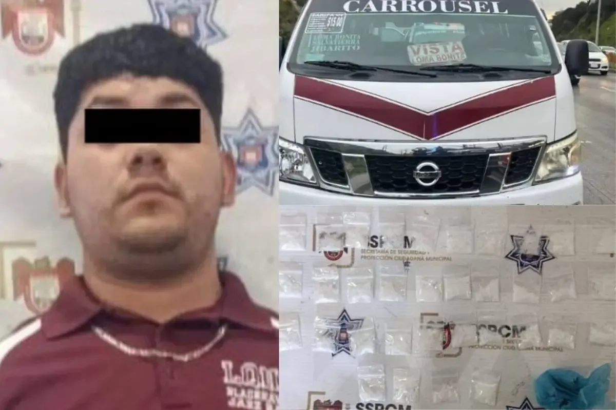 Un operativo de vigilancia resultó en la captura de un conductor con "cristal" en su vehículo.
