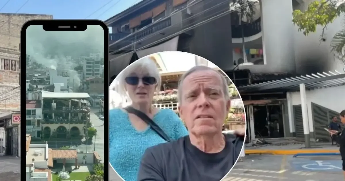 Un par de turistas de Las Vegas presencian disturbios en el turístico destino mexicano.