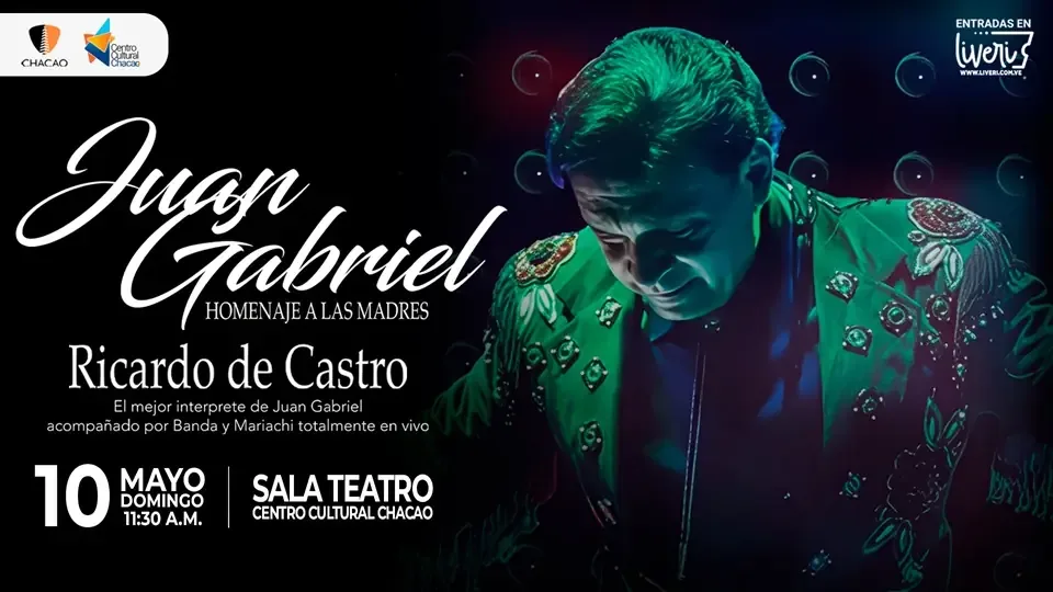 Un tributo a Juan Gabriel se llevará a cabo el 10 de mayo en Chacao, celebrando su legado musical.