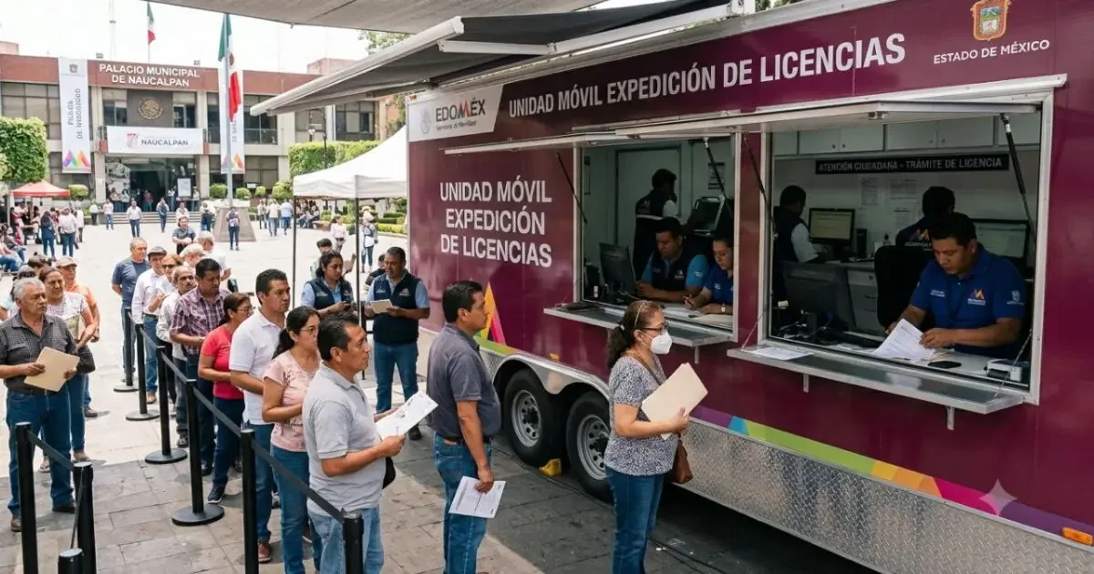 La Secretaría de Movilidad del Edomex ofrece Unidades Móviles para facilitar el trámite de licencias de conducir hasta julio de 2026.