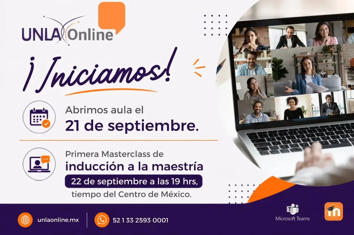 La UNLA ofrece maestrías flexibles y accesibles para profesionales en México y el extranjero.