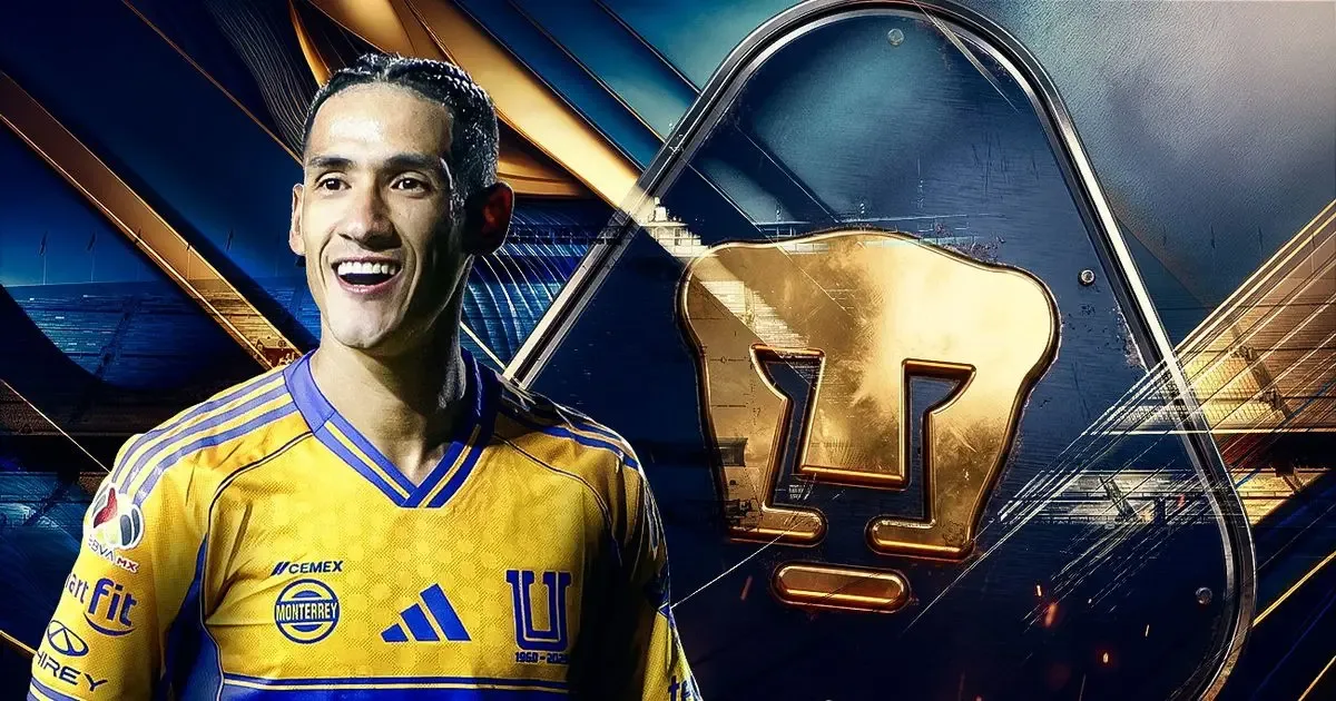 Uriel Antuna durante un partido con Tigres antes de unirse a Pumas.