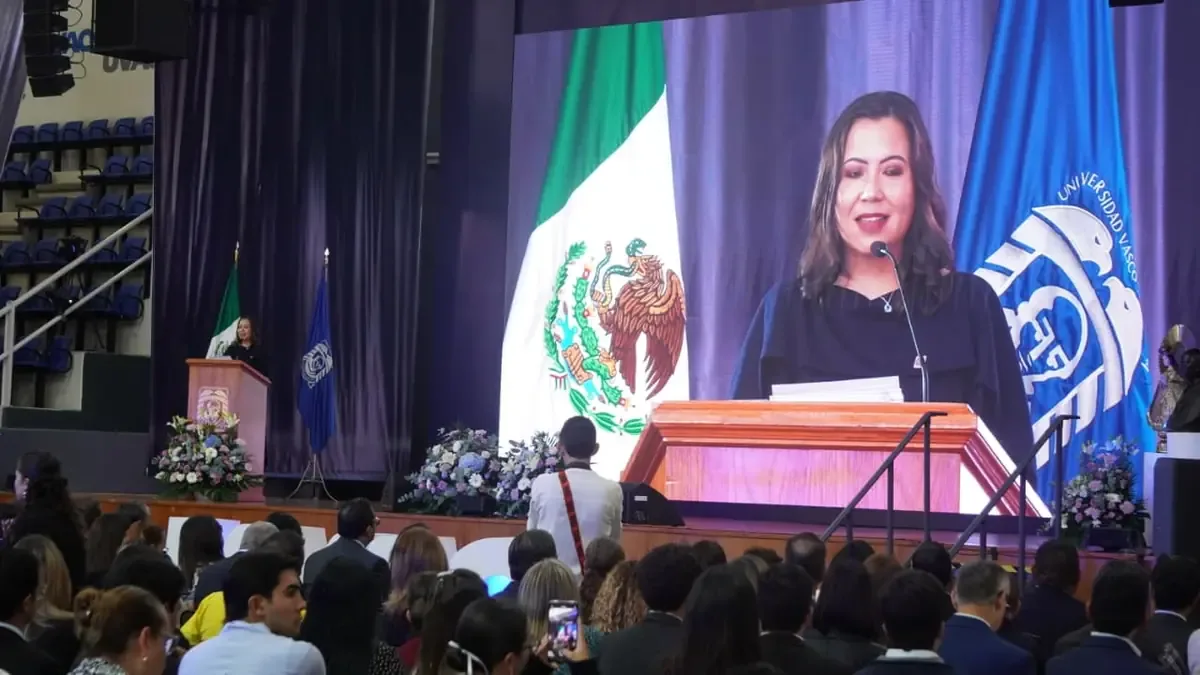 La rectora Lydia Nava destacó la excelencia educativa y el compromiso institucional en la presentación.