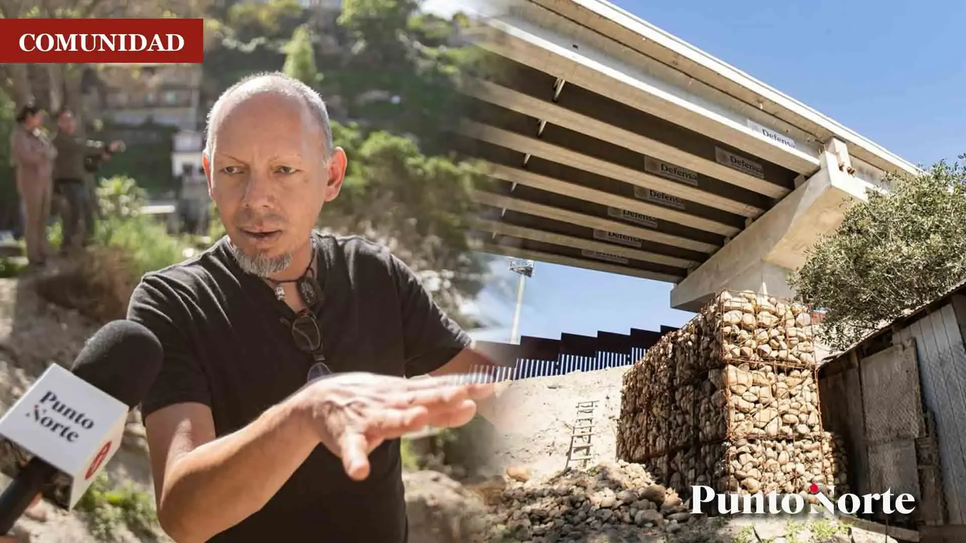 "Vecinos de Tijuana muestran los daños en sus hogares por el Viaducto Elevado."