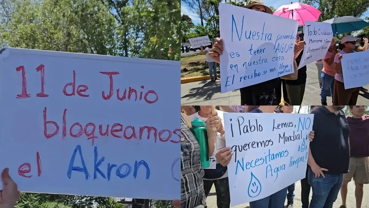 La falta de suministro y las malas condiciones del agua provocan protestas en la ciudad.