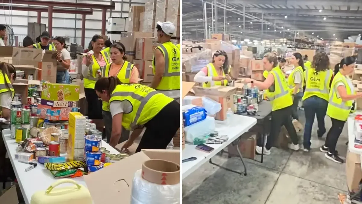 Residentes en Comfort organizan recolecta de víveres para damnificados venezolanos.