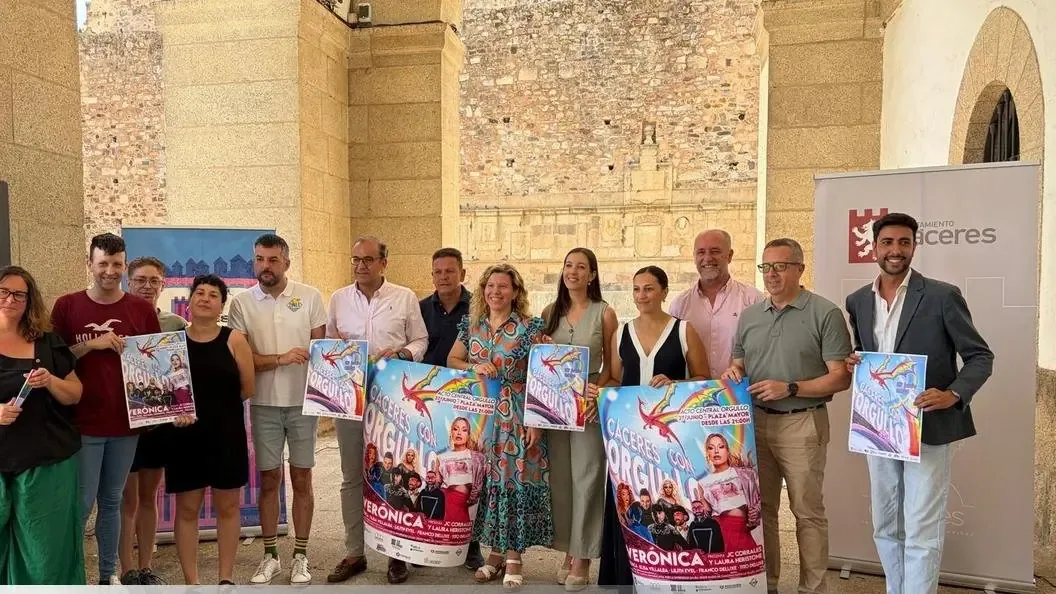 La cantante Verónica Romero encabeza la celebración del Orgullo con un cartel musical y actividades culturales en Cáceres.