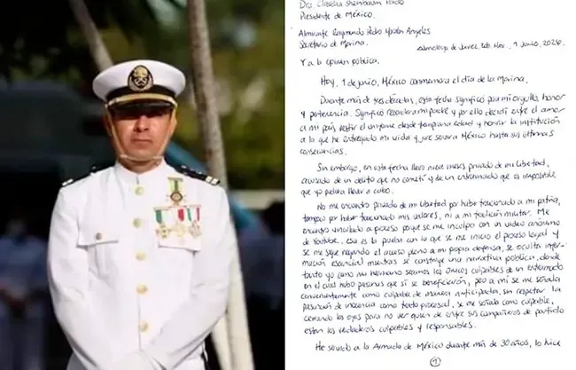 El Vicealmirante señala a compañeros de partido como responsables del delito que se le atribuye.